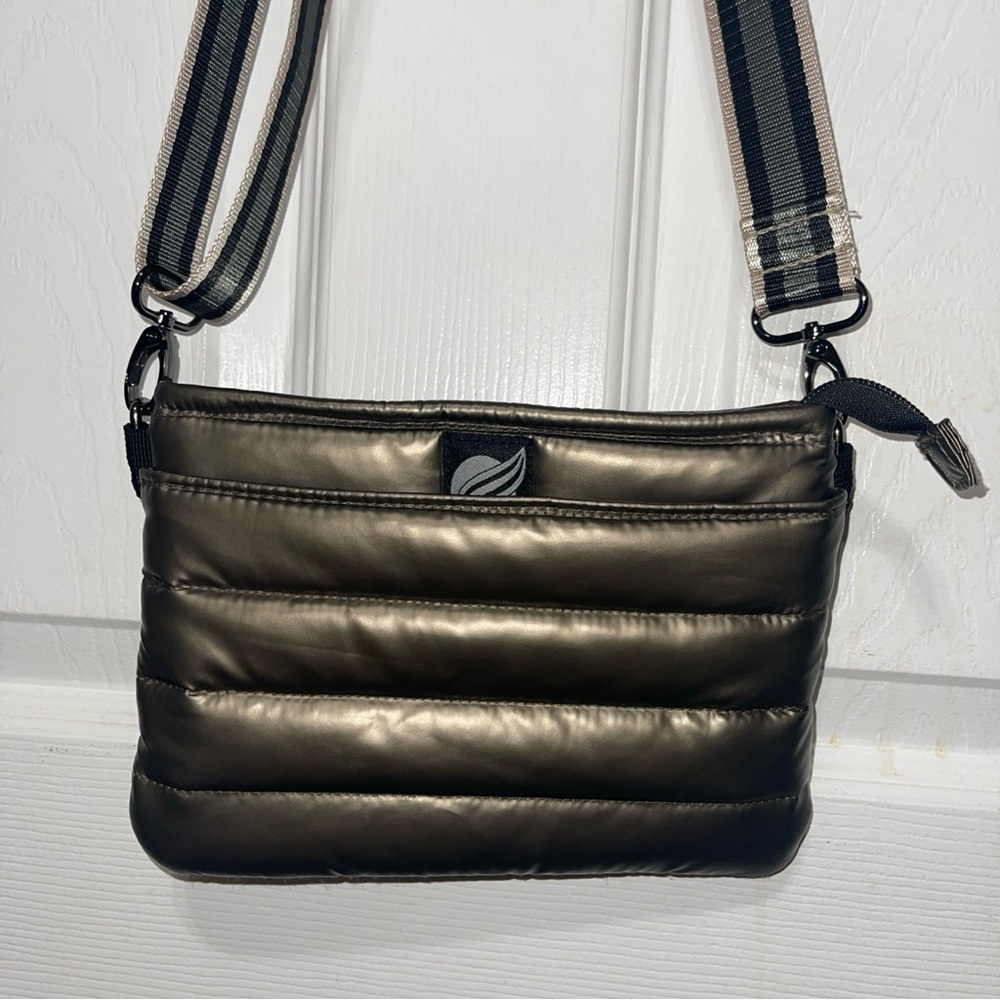 Think Royln Metallic Crossbody Bag
